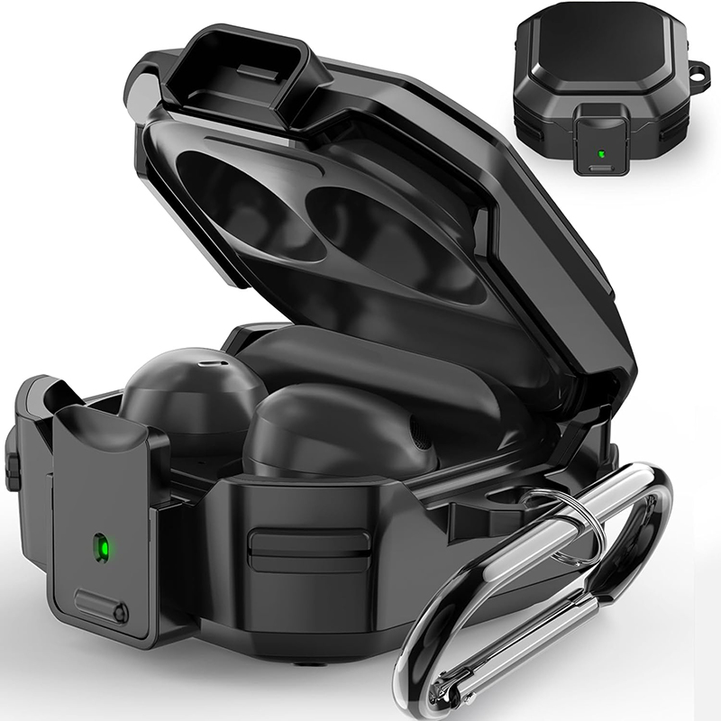 Earbuds Charging Case - 스위치 버클 아머 커버, 삼성 갤럭시