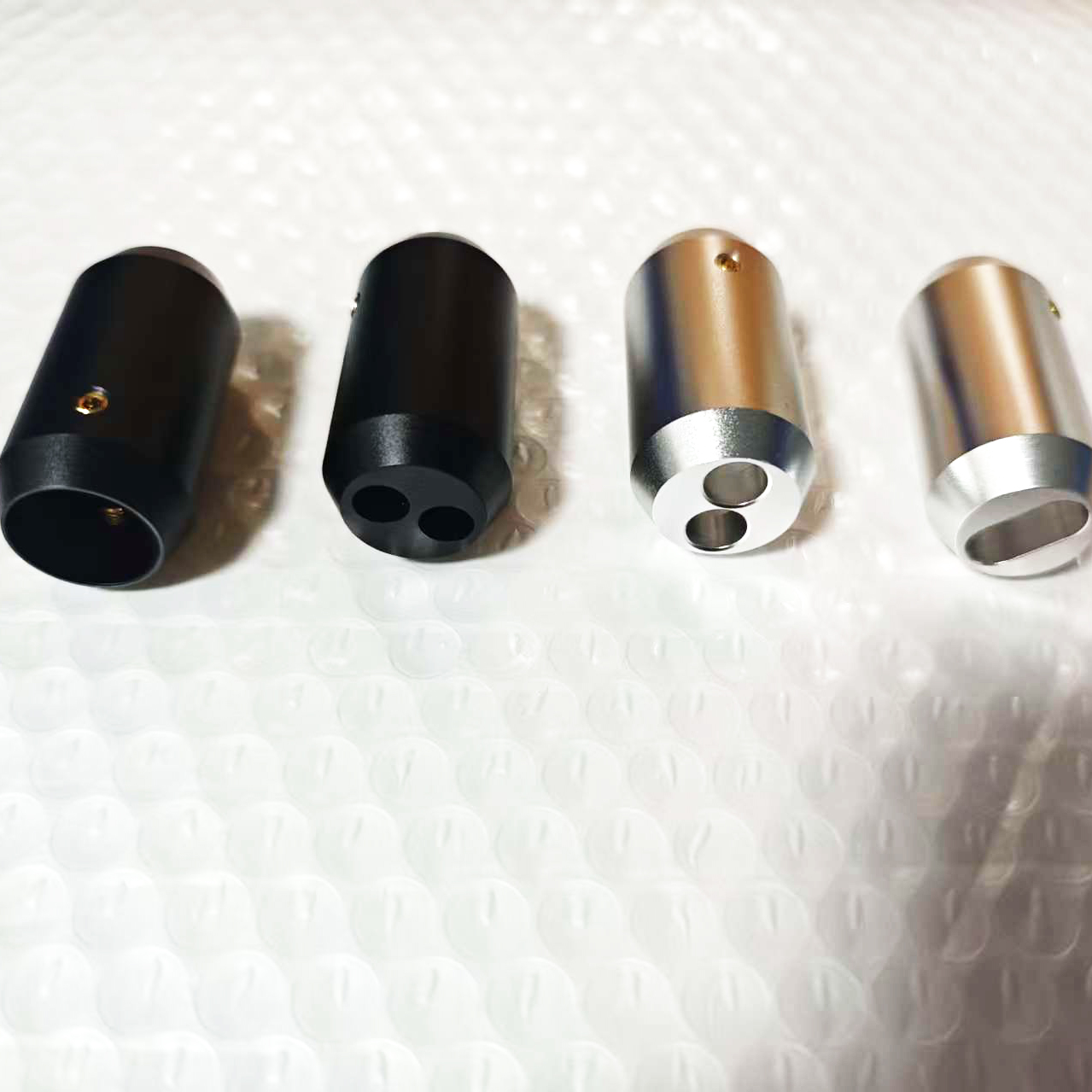 Audio Splitter Y - 4개 알루미늄 바이와이어 스피커 케이블 Y-스플리터