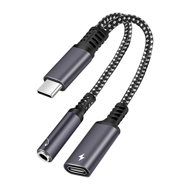 Earphone Splitter Jack - PD 고속 충전기 케이블, USB C