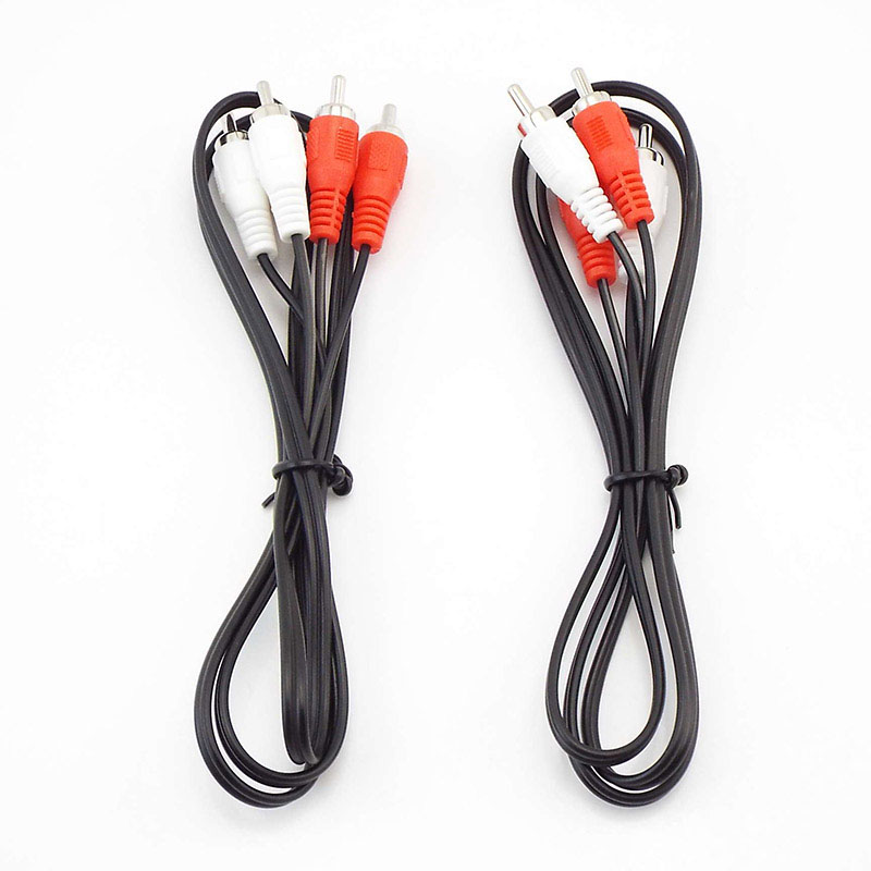 Audio Splitter Y - 1m-5m 듀얼 2RCA 2 RCA 남성-2