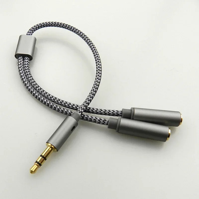 Audio Splitter Y - 헤드셋 어댑터 헤드폰 마이크 Y 스플리터