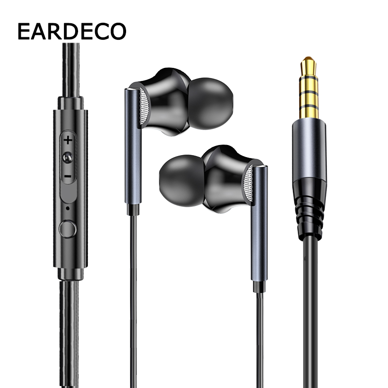 Audiophile Headphone Wired - EARDECO 3.5mm 유선 헤드폰(마이크 포함) 유선