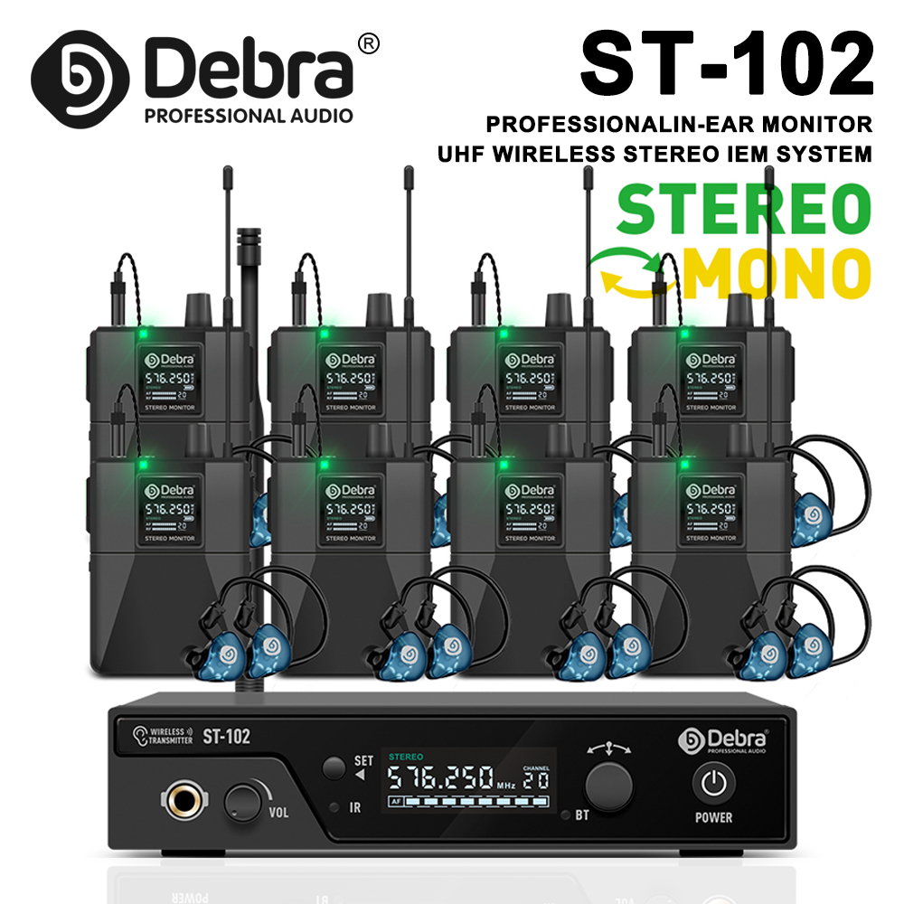 In Ear Monitor Iem - Debra ST-102 UHF IEM 스테레오 무선
