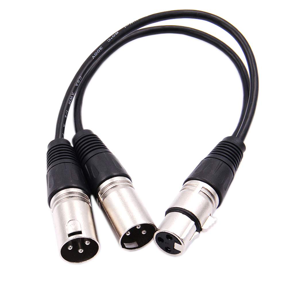 30cm 3핀 XLR 암잭 - 듀얼 2 수 플러그 Y  - Audio Splitter Y 리뷰 및 가격