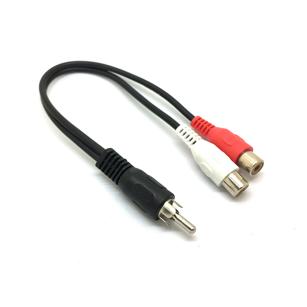 1 RCA 남성 모노 - 2 RCA 여성 스테레오 오디 - Audio Splitter Y 리뷰 및 가격