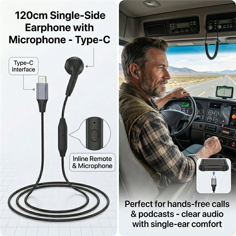 DT75BG 타입 C 싱글 이어버드(마이크 포함), 유 - Wired Earphone Mic 리뷰 및 가격